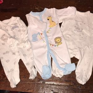 Lot of 3 BRAND NEW Newborn Layette Sets